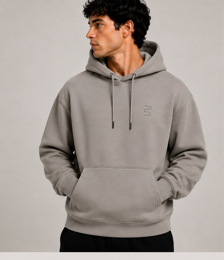 Breakaway Signature Hoodie Stone Grey